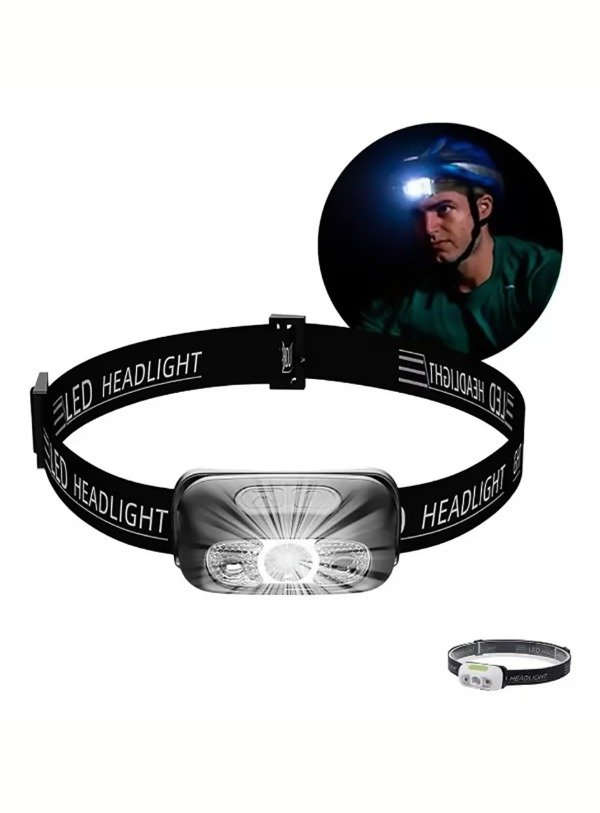 Producto - LINTERNA FRONTAL LED PARA CABEZA RECARGABLE