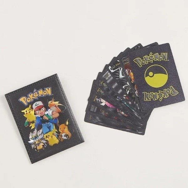 Producto - Sobre x 10 Cartas Metalizadas Pokemon (Dorado, Plateado, Negro y Arco Iris)