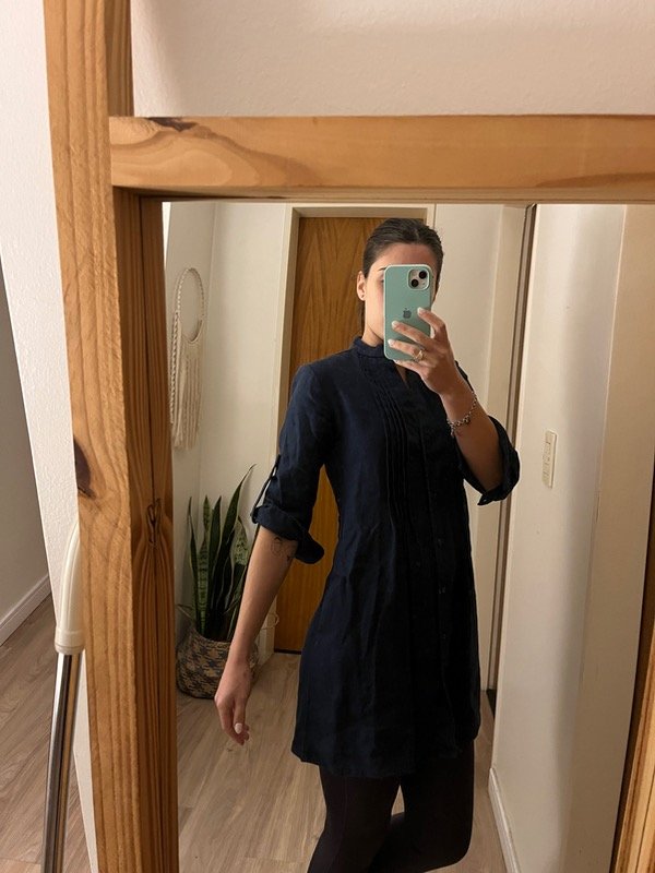 Producto - Camisa Zara S lino azul