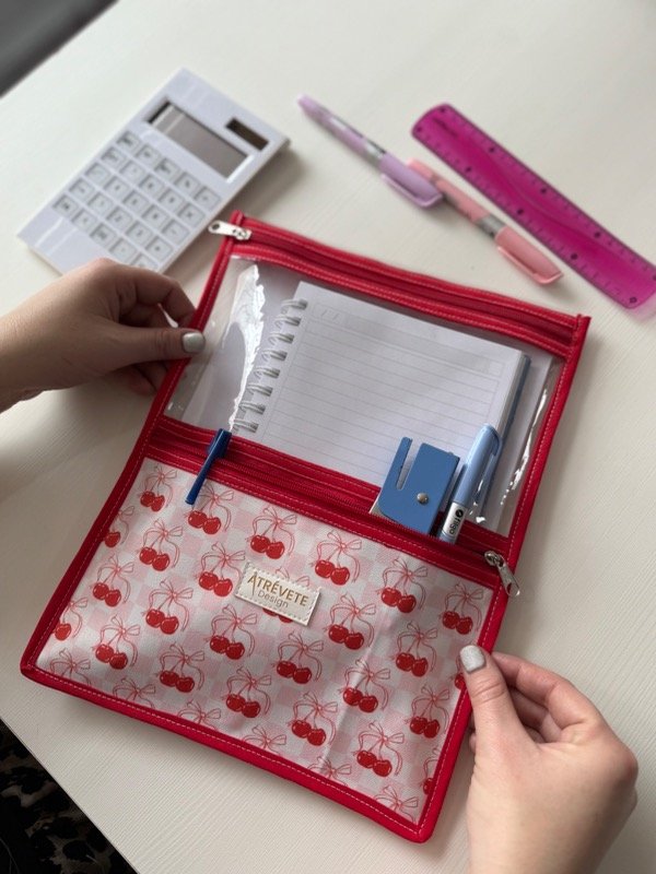 Producto - Folio A4 - cerezas y moños