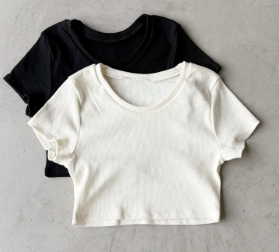 Producto - Remera Crop morley blanca