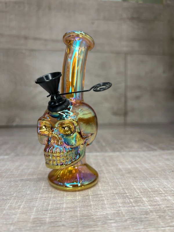 Producto - Pipa Agua Skull Tornasol