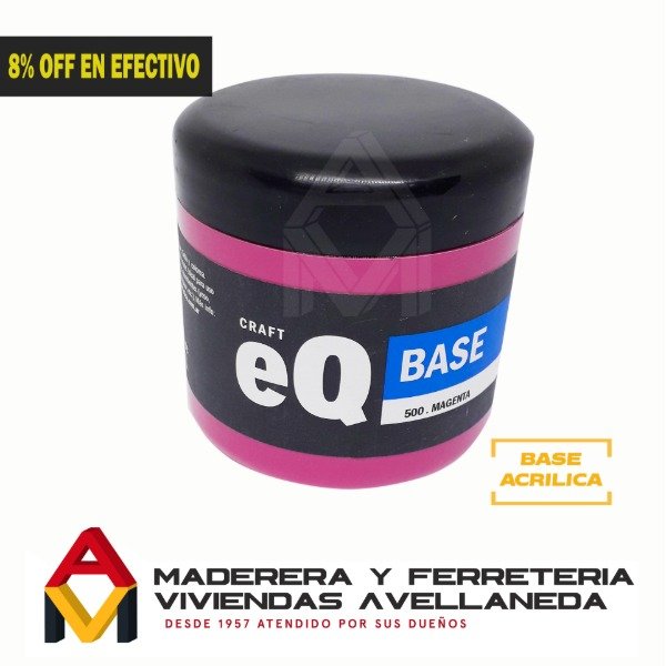 Producto - Base acrílica MAGENTA EQ ARTE 200cc