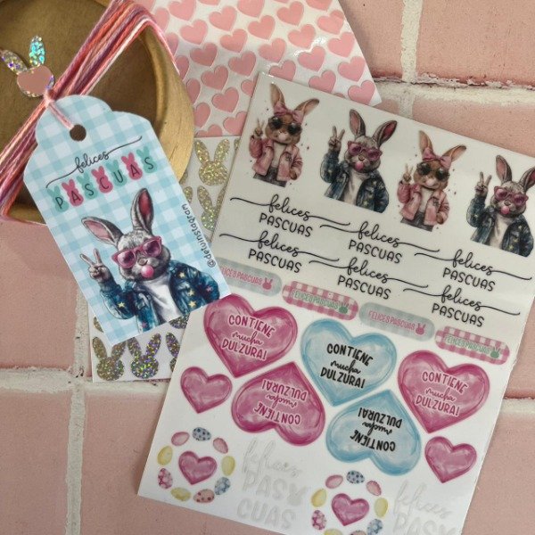 Producto - DTF UV conejos cool