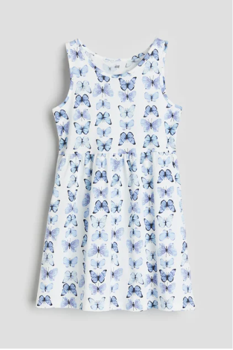 Producto - Vestido para Niñas Marca H M Azul Mariposas