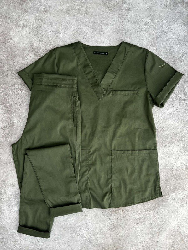 Producto - ROCÍO SPANDEX LIVIANO (Verde Musgo liso)