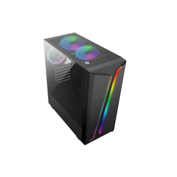 Producto - GABINETE GAMER ZENEI C8011 - TIRA LED FRONTAL - FAN RGB TRASERO