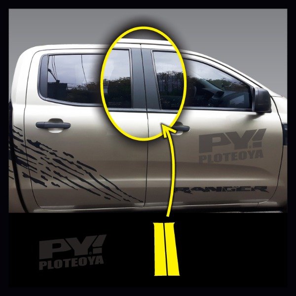 Producto - Calcos Parantes Para Hilux 2011 2012 2013 Satinado Liso