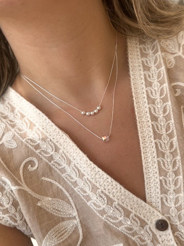 Producto - Collar Atenas Acero Blanco