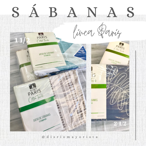 Producto - SABANAS PARIS