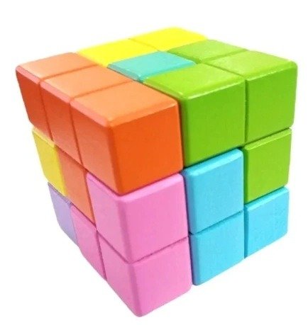 Producto - Cubo encastrable de madera 5x5