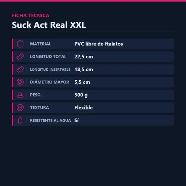 Producto - Suck Act Real Xxl S.Michel - 2