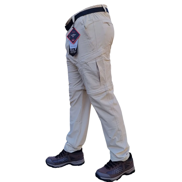 Pantalón desmontable 2 en 1 secado rápido beige