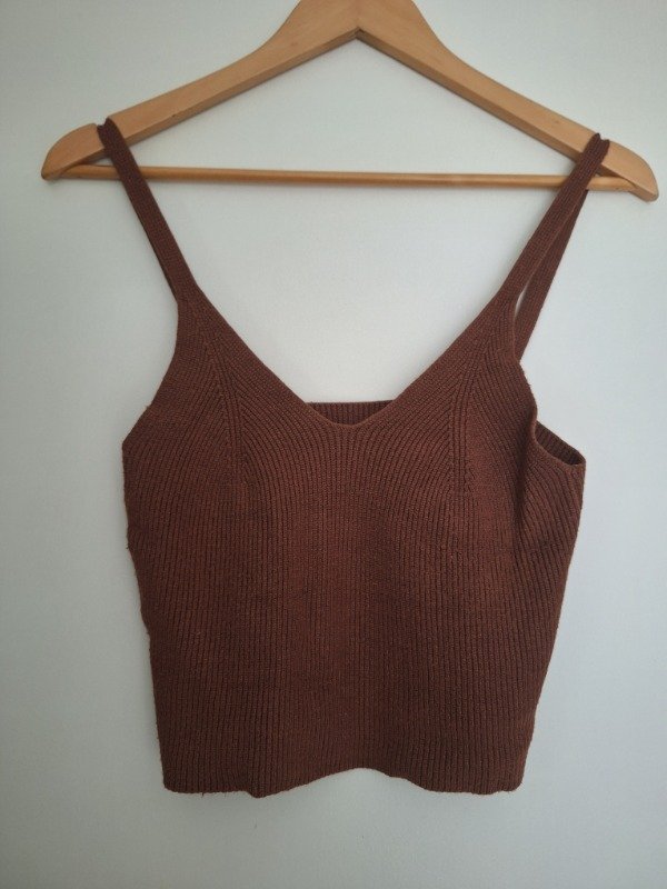 Producto - Top hilo chocolate Oklan