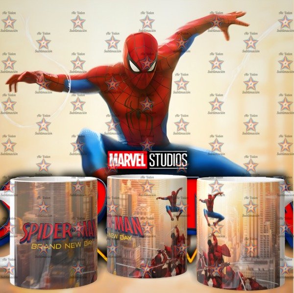 Producto - plantillas para taza de SPIDERMAN UN NUEVO DIA - 2