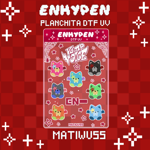 Producto - PLANCHITA DTF UV ENHYPEN