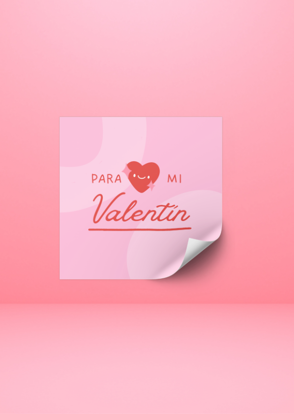 Producto - Adhesivo San Valentin:  X35 UND (4X4) TEMATICA C9