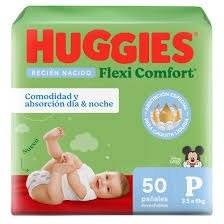 Producto - HUGGIES FLEXI COMFORT TALLE P X 50