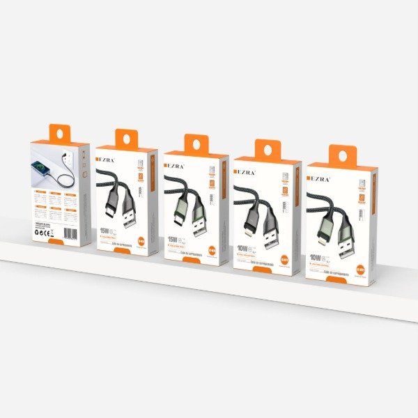 Producto - Cable Mallado de Carga y Datos USB-TPC de 3A - 15W EZ-W76.