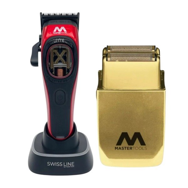 Producto - COMBO MASTER TOOLS CLIPPER SWISS + SHAVER GOLD