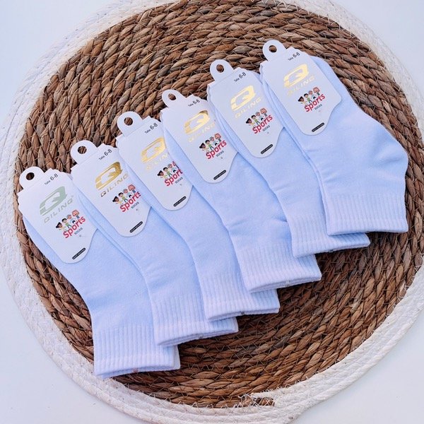 Producto - Docena Soquetes Colegial Qiling Kids