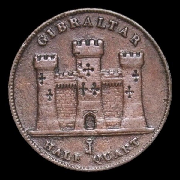 Producto - Gibraltar (1842) 1/2 Quarto - KM#5