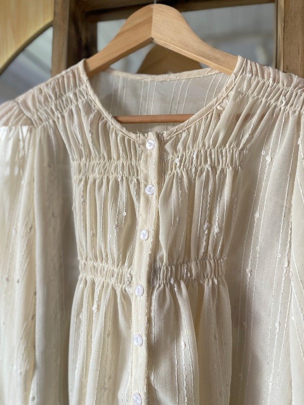 Producto - Blusa Manteca Brillitos - 2