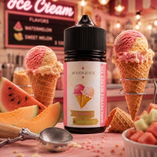 Producto - ICE CREAM COLLECTION - WATERMELON AND SWEET MELON - 60 ml - 3 Nico