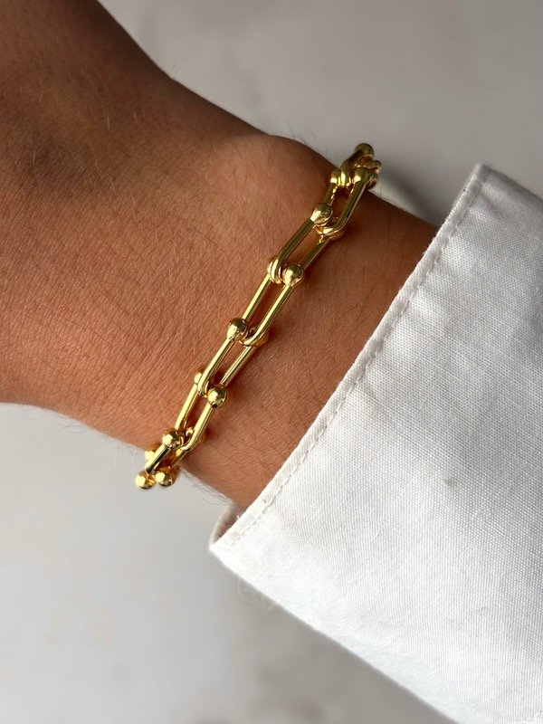 Producto - Pulsera dorada block - 1