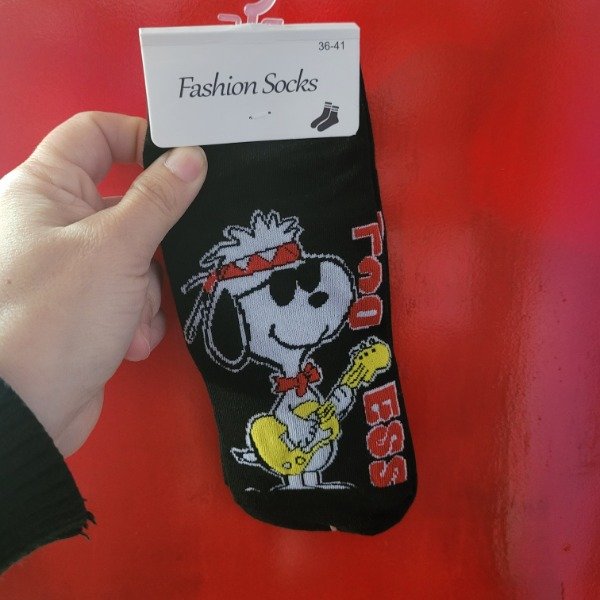 Producto - SOQUETE ADULTO SNOOPY NEGRO