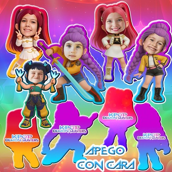 Producto - Apegos guerreras k-pop con cara