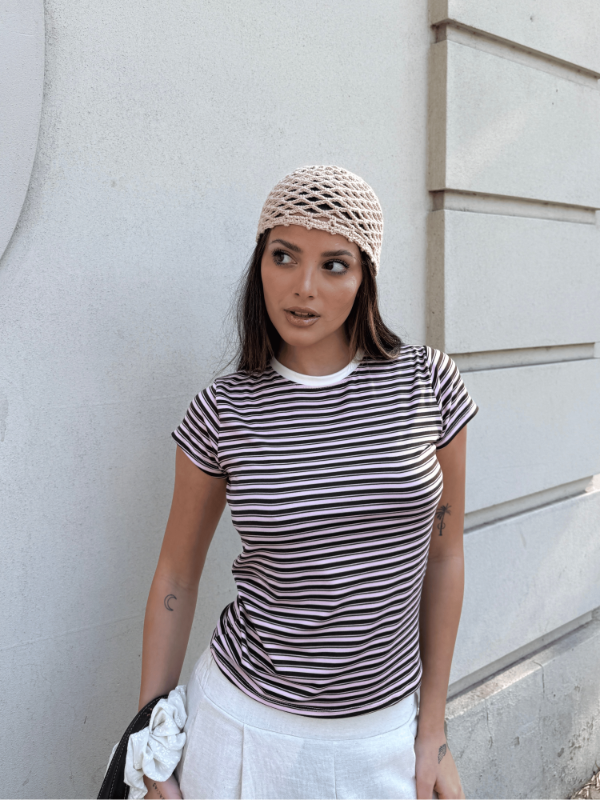 Producto - Remera Poppi rayada cuello contratono (soft) - 0
