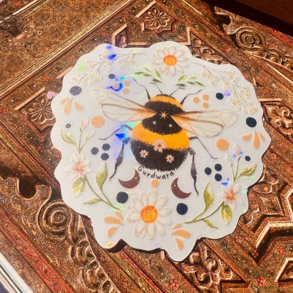 Producto - Sticker Bee Broken Glass