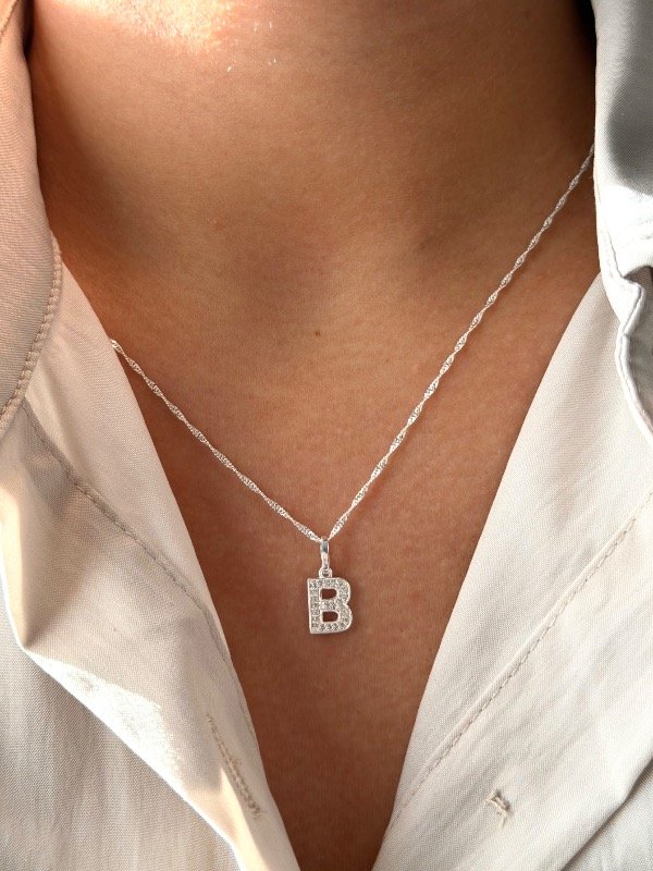 Producto - Conjunto letra B micropave - 0