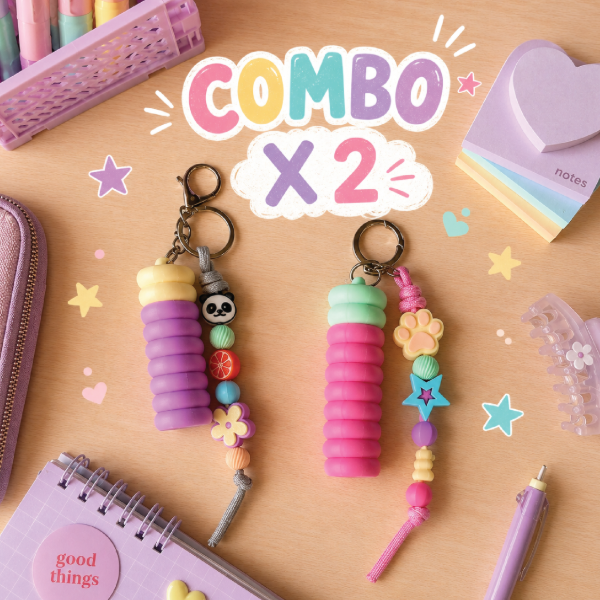 Producto - Combo x2 / Llaveros Porta Labial Multifunción