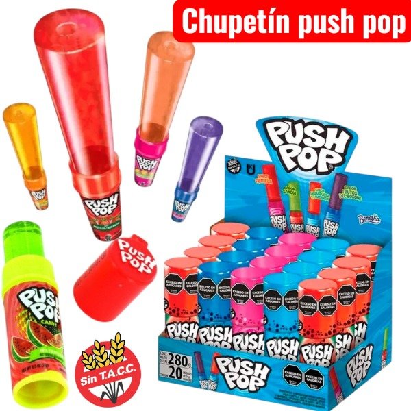 Producto - Chupetín push pop x 10un