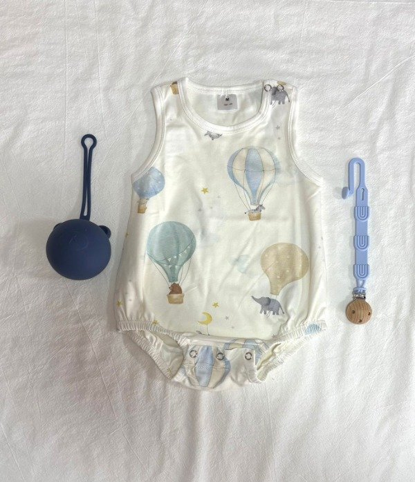 Producto - Combo Body Africa Globos + Porta chupete + Guarda chupete