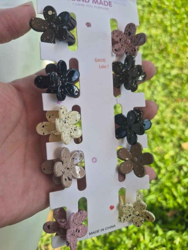 Producto - Blister Mini Broches Flor Codorniz