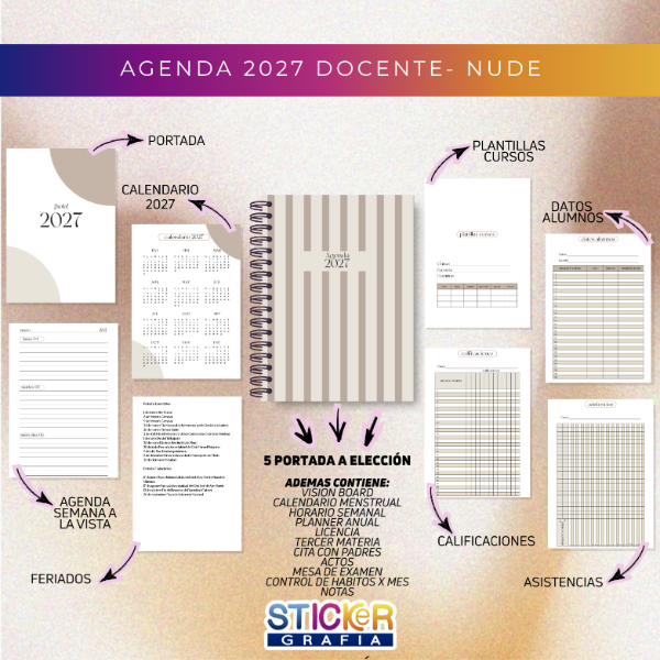 Producto - Agenda 2027 Docente Nude