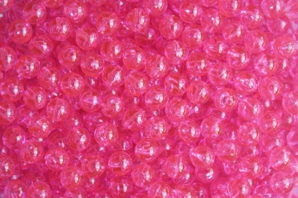 Producto - Perlas Plásticas Fucsia Traslúcido 8 mm