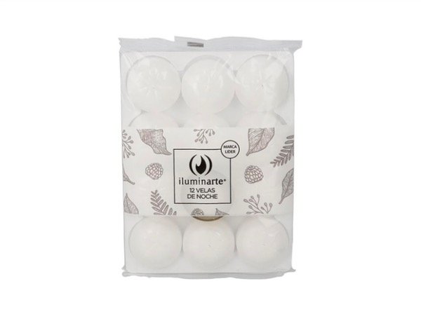 Producto - Pack velas de noche x12 iluminarte