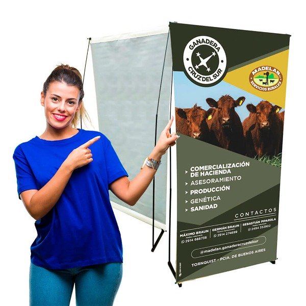 Producto - BANNER PUBLICITARIO / EVENTOS / EXPO / CUMPLEAÑOS / COMERCIO 1,90 x 0,90 PREMIUM