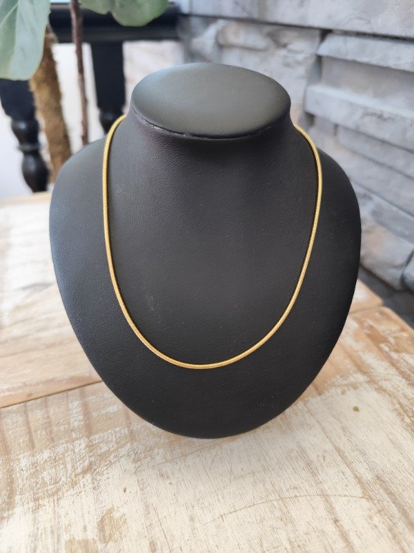 Producto - Cadena cola de ratón m. Acero dorado.