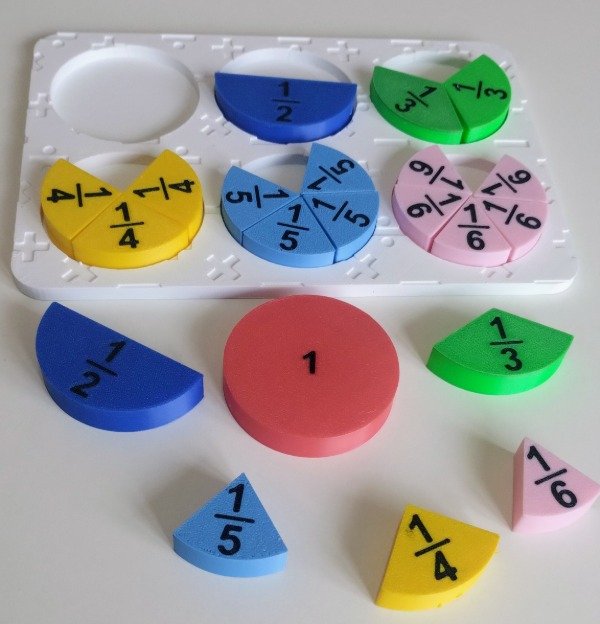 Producto - Set Didáctico Fracciones (impresión 3D) Tamaño: 13cm x 19cm - 2