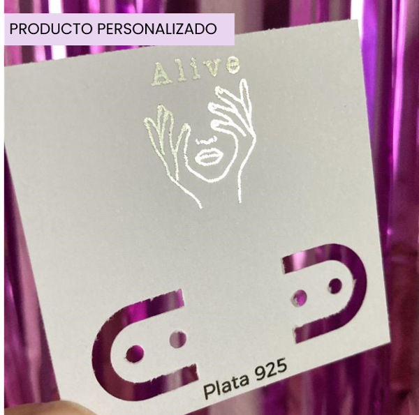 Producto - Tags Aros/Argollas con Foil Personalizados