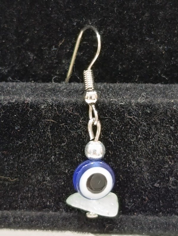 Producto - Aros solitario ojos turcos