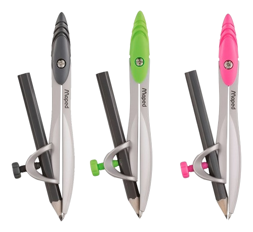 Producto - Compás Escolar Maped con porta lápiz