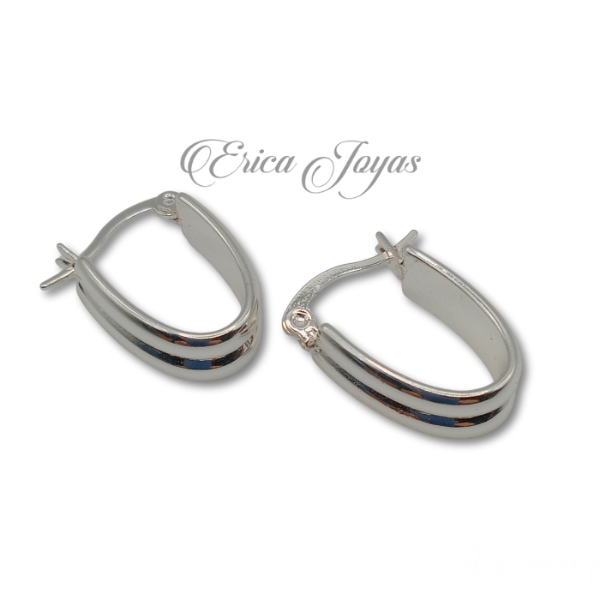 Producto - Aros Gota doble cinta acanalada (ABAR0013)