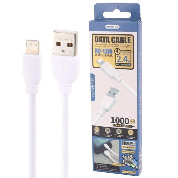 Producto - CABLE REMAX USB-A A LIGHTNING - SUJI PRO - RC-138I - 1 METRO