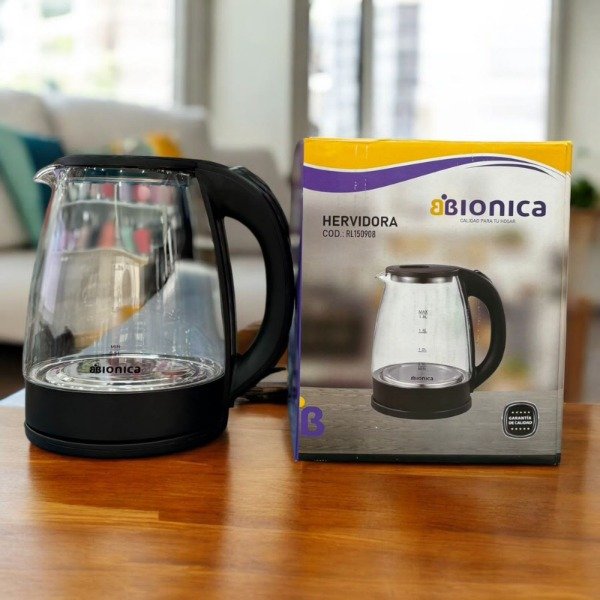 Producto - Pava eléctrica de vidrio BIONICA